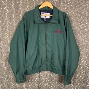 Champion Arizona State University Windbreaker Mens Large Green Full Zip ASU